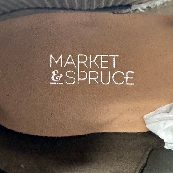 Market & Spruce Khaki Ankle Booties - Picture 8 of 9